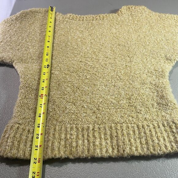 Vintage EVANS CHICAGO Sweater Wool Blend Long Sleeve Boat Neck Womens M Beige - Picture 8 of 8